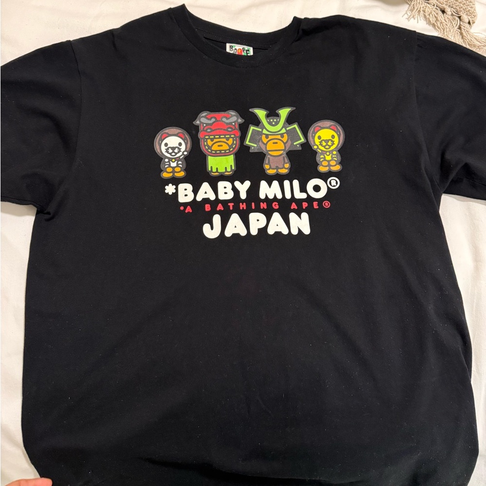 Black Baby Milo Graphic T-Shirt BAPE